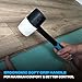 OX TOOLS Combination Rubber Mallet - Non-marking Rubber Mallet Hammer with Fiberglass Handle | Multi-Color & 24-Ounce