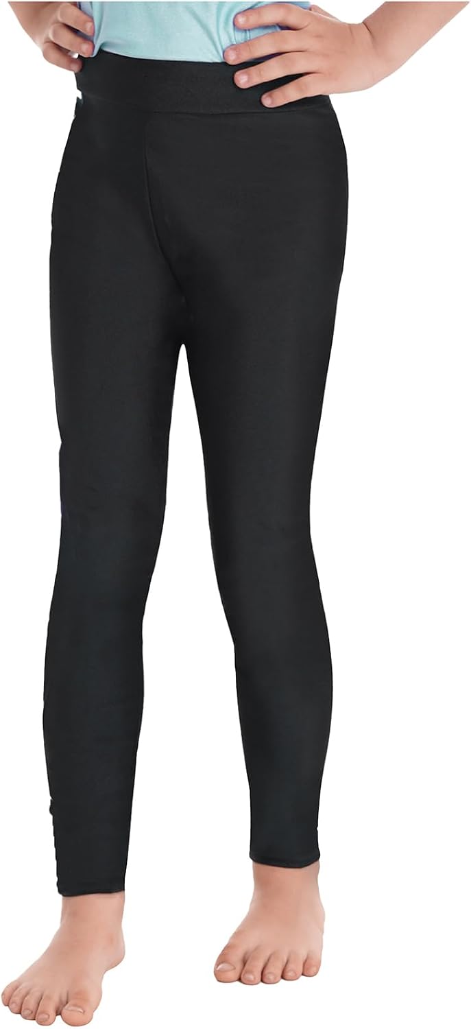 Loyan Girls' Compression Pants Stretchy Yoga Tights Athletic Running Sports Workout Active Dance Leggings