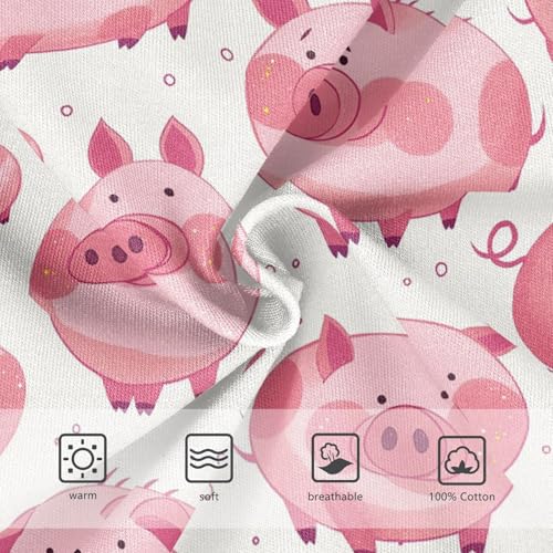 visesunny Boys Potty Training Underwear Pink Blush Piggy Breathe Cotton Briefs Size 2T-8Y for Toddler 7