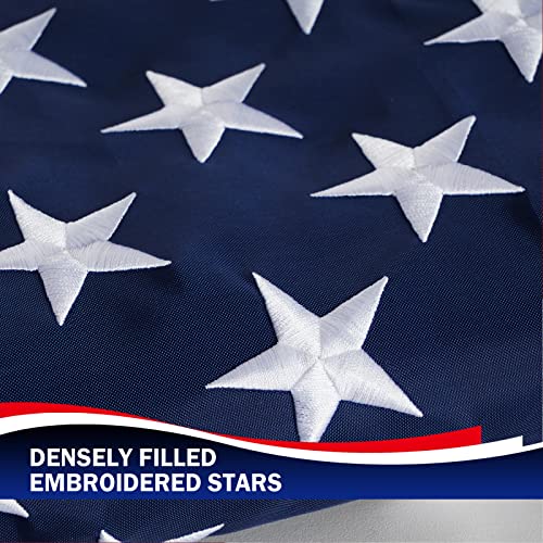 Homissor American Flag 4X6 Us Flags In Usa 4’ X 6’ Heavy Duty Outdoor Made Durable Nylon Flag With Embroidered Stars, Sewn Stripes And Brass Grommets #TOP2