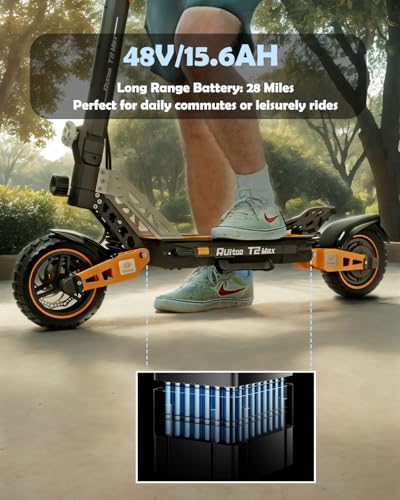 T2 Max 1000W Electric Scooter for Adults with 10 Inch Fat