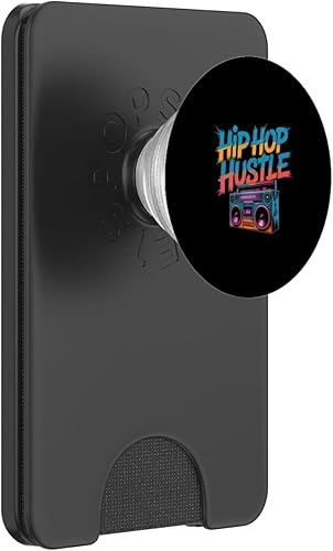 Hip Hop Hustle Retro Boombox estilo graffiti PopSockets PopWallet para MagSafe