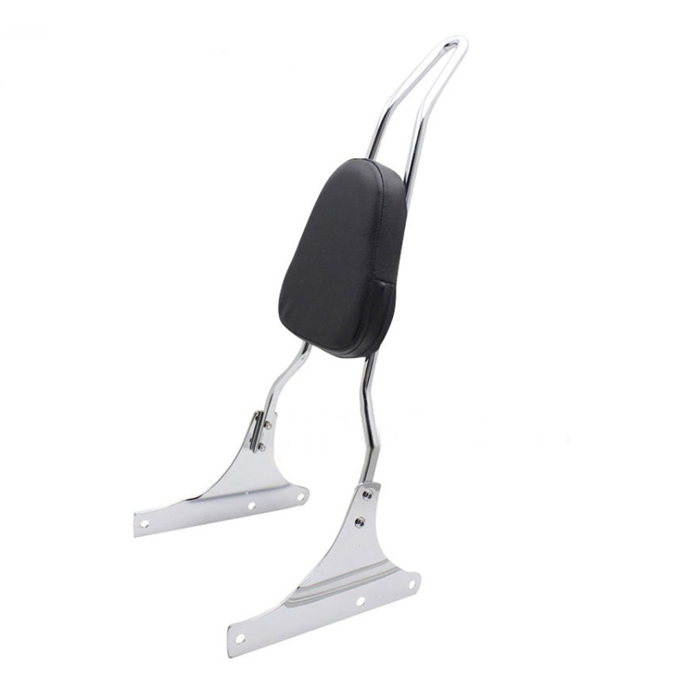 Photo 1 of Lo.gas Motorcycle Rear Seat BackRest Sissy Bar Back Rest for Harley-Davidson Dyna Fxd Fxdb Fxdc Fxdl Streetbob Wide Glide Low rider (Silver)