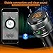 IMDEN Bluetooth 5.4 FM Transmitter for Car, MP3 Music Player Wireless Radio Adapter Kit with QC 3.0 Fast Charger, Hands-Free Calling, Supports USB Drive for 12V/24V Vehicles