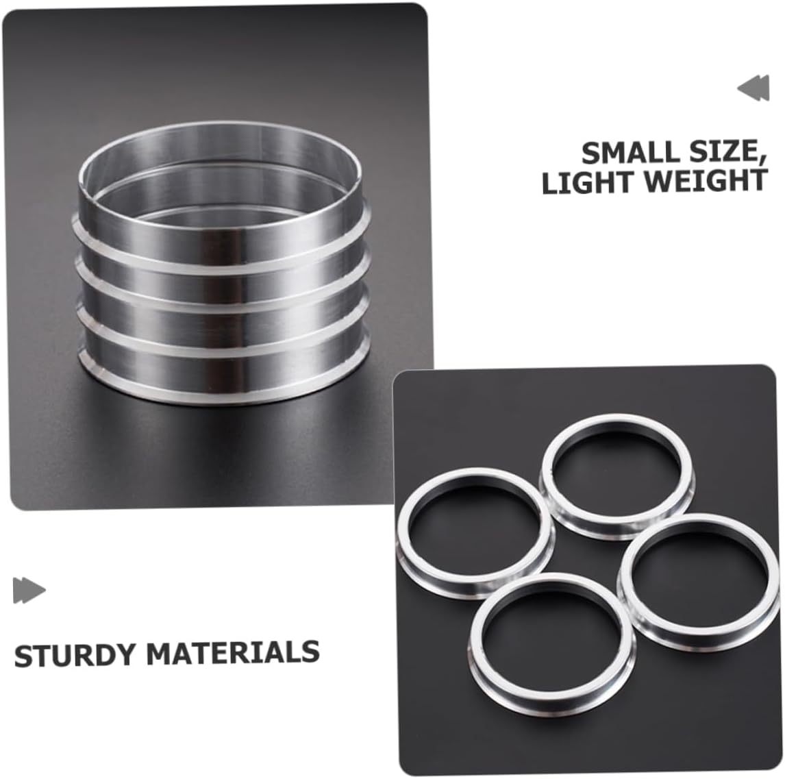 4pcs Car Hub Centric Rings Lightweight Hub Bore Adapters for Enhanced Wheel Stability Reducing Vibration Compatible with Centerbore Vehicles
