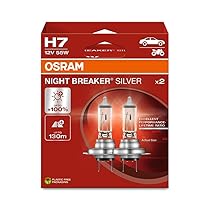 OSRAM NIGHT BREAKER SILVER, H7, lampade per fari alogene, scatola pieghevole sospesa (2 lampade)