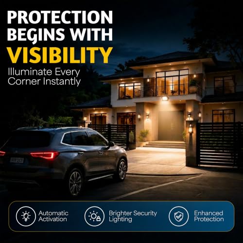 Image of Forus 30W LED Outdoor Flood Light with Motion Sensor, 8-15ft Detection, 180 Sensing, Day-Night Dual Mode, IP67 Waterproof, Security Light for Factory, Shop, Garden,Warm White | 4-Year Warranty - 1PC