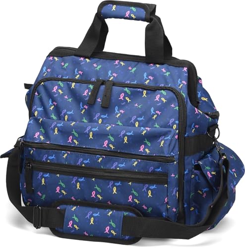 Nurse Mates Ultimate Bag | Laptop Pocket | Roomy Interior | Multi Storage | RIBBON HEARTS