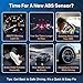 ABS Wheel Speed Sensor, Front Left Right Fits for 2009-2020 Dodge Journey, 2008-2014 Avenger, 2011-2014 Chrysler 200, 2007-2010 Sebring, Driver and Passenger Side ABS Sensors, ALS2408 ALS2410, 2PCS