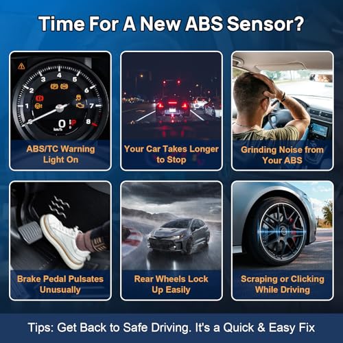 ABS Wheel Speed Sensor Front Left Right Fits for Nissan Frontier Pathfinder Xterra 2005 2006 2007 2008 2009 2010 2011 2012 2013 2014 2015 2016 2017, 09-12 Suzuki Equator, Driver Passenger, ALS625 by A-NAFTULY - Image 4