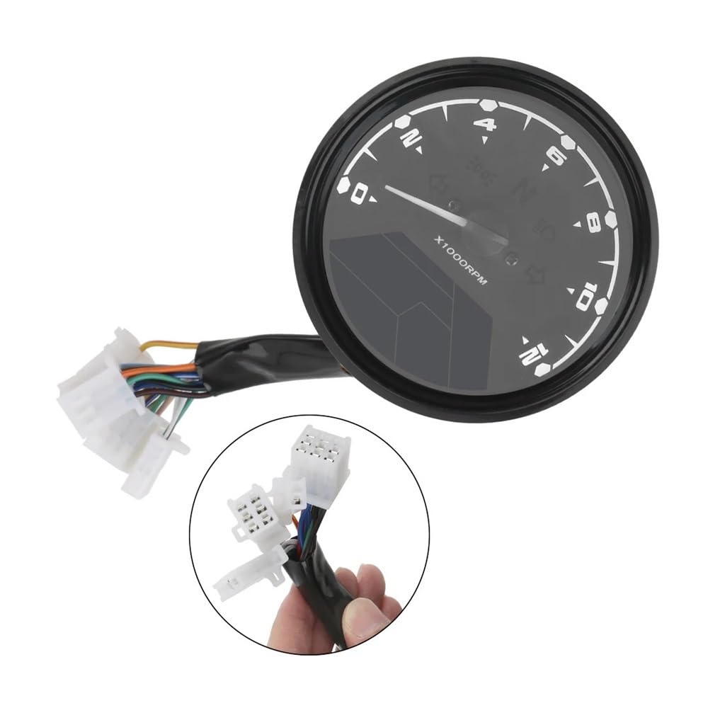 Contagiri contachilometri Indicatore Digitale Multifunzione A LED Contagiri Carburante Pannello Per Moto Tachimetro Quadrante Antiriflesso Per Visione Notturna Contachilometri