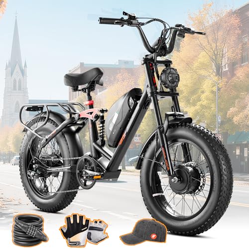eAhora Luna II Dual Motor Electric Bike for Adult, 3000W