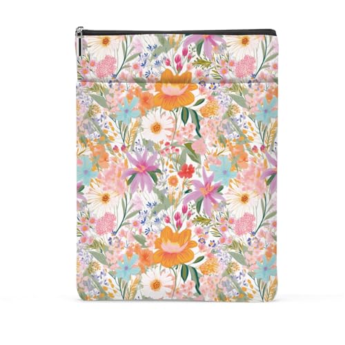 Custodia per libri con motivo floreale copertine per in brossura custodia protettiva per con fiori preppy regalo per amanti dei per donne e ragazze mamma accessori per