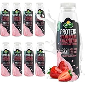 Priceless Discounts Online Strawberry Protein Milkshake 482ml (Pack of 8) Breakfast Protein Shake Post Workout Recovery Drink Protein | Protein Drinks Ready To Drink | Protein Shake Strawberry