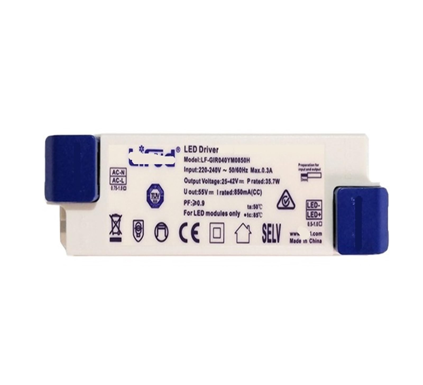 PWANUIGTE LED Driver Power Supply lamp Bead Spotlight Downlight Ballast YM-DC25-42V-1200MA-50.4W YM-DC25-42V-1300MA-54.6W YM-DC25-42V-1400MA-58.8W(YM-DC25-42V-850MA-35.7W)