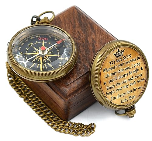 to-My-Son-Compass-with-Wooden-Box-Mom-to-Son-CompassFather-to-Son-Gifts-to-My-Grandson-Graduation-Day-Gifts-for-Son-Birthday-Baptism-Graduation-Confirmation-Communion-Compass-for-Women-Men