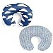 Nursing Pillow Covers | Navy Clouds