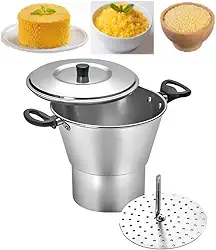 Cuscuzeiro De Alumínio Panela Cuscuzeiro Média N°18 Cuscuz