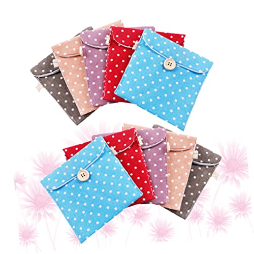 Bolsa portátil de lona para toallas sanitarias KOMBIUDA 10 pcs miniatura 7