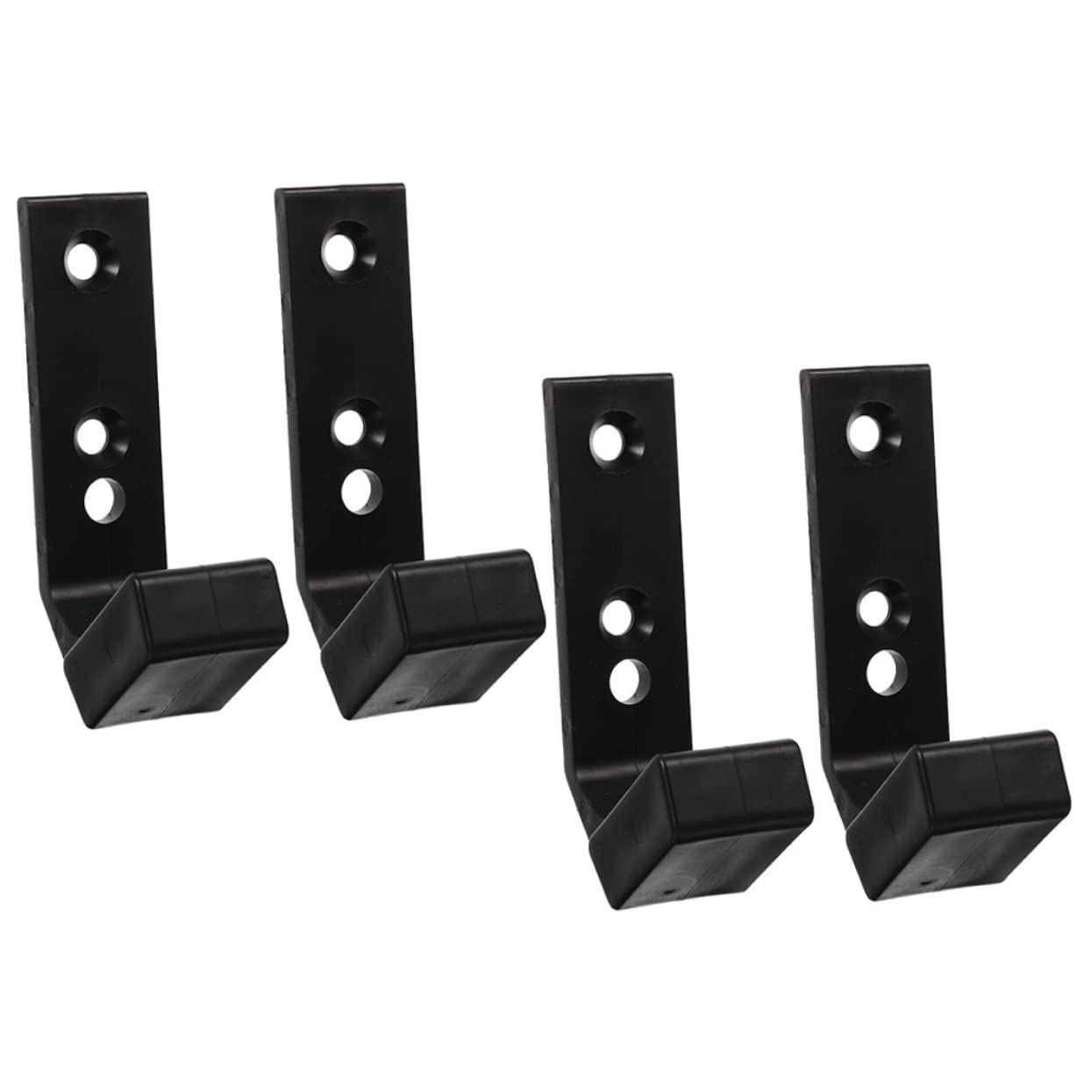 BESTonZON 4Pcs Barbell Wall Mount Hanger Sturdy Barbell Holder for Home Gym Easy to Install Lightweight Design Smooth Surface Durable Storage for Fitness Equipment