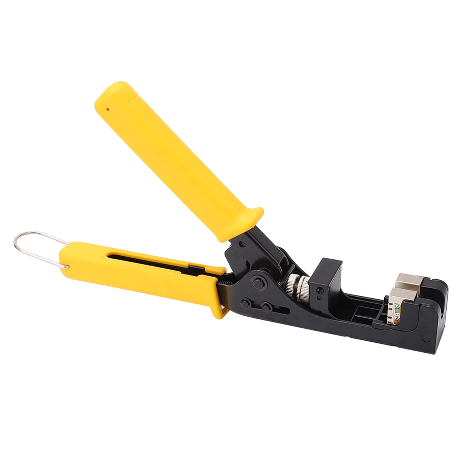 Terminal-Crimper, PP, Hitzebeständiger Griff, Mikro-Steckerstift-Werkzeug, Einfache Bedienung für Netzwerkkabel-Terminierung, Platzsparendes Design für Heimwerker