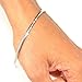 M'VIR Sikh/Punjabi Kada Stainless Steel Bracelet for Women and Kids, 0.3 cm Thk (5.6)