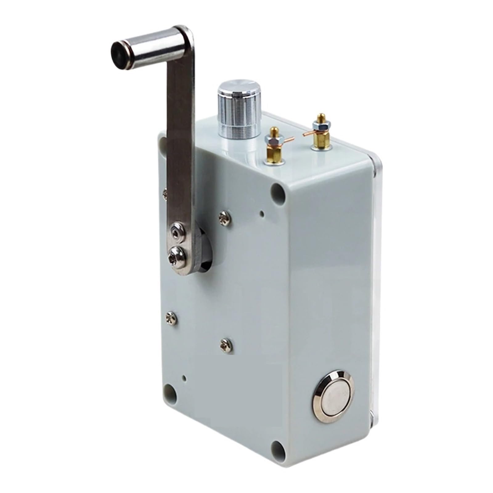 Generador de viento, Generador de manivela, USB portátil emergencia con luz y encendedor, equipo supervivencia compacto para acampar al aire libre,para el hogar barco marino