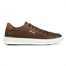 Sapatênis de Couro Ferracini Masculino Gold Fr Chocolate 2074f 41