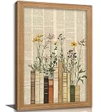 VOOEOWO Wildflower Book Art
