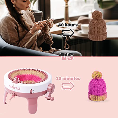 Knitting Machine,Sentro 40 Needles Knitting Machines,Smart Weaving Knitting Loom,Diy Knitting Board Rotating Machines For Adults And Kids… #TOP2