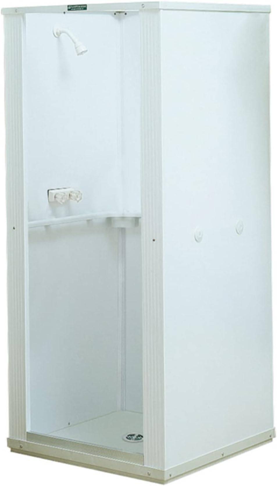 E.L. MUSTEE 68 Durastall Composite/Fiberglass 4-Piece Alcove Shower Kit, No Size, White