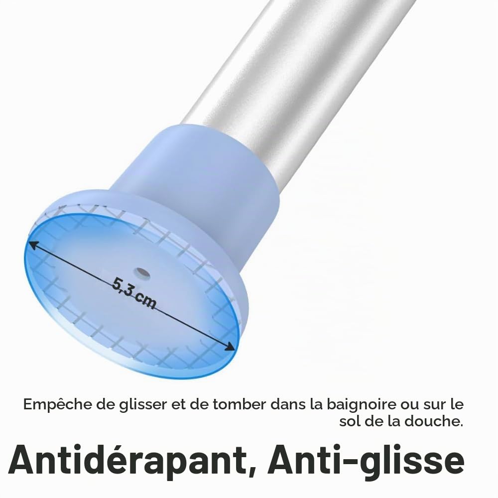 NEWFUN Chaise de Douche， Siege de Douche Adulte，Tabourets de Douche et de Bain, Chaise de Douche Antidérapante, Tabouret de Douche Antidérapant, Montage sans Outil, Siège de Bain pour Adultes, 150KG