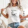 Relax Nothing is Under Control Funny T-Shirt, Unisex Meme Lover Trouble Saying Gift Tee Top Red #1
