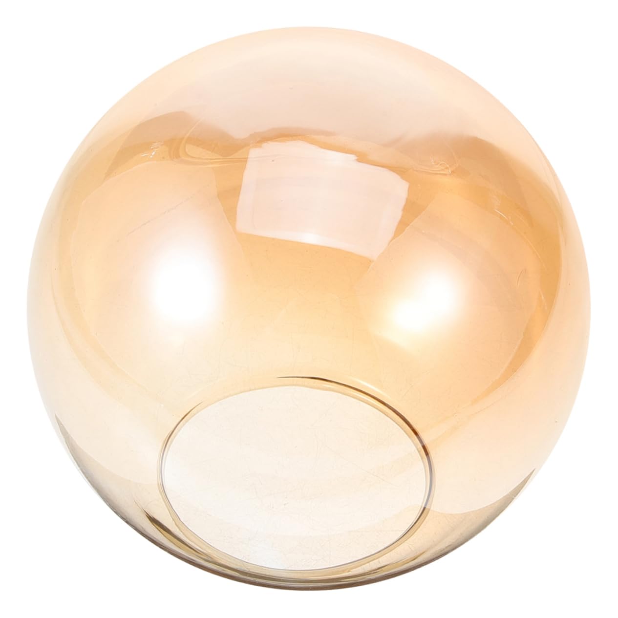 PRETYZOOM Orange Glass Globe Lampshade for Ceiling or Pendant Lights, Simple and Delicate Design with Easy Installation and Safe Features, Suitable for Home Lighting Fixtures
