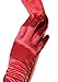 Leg Avenue womens Satin Elbow Length Gloves, Red, One Size US