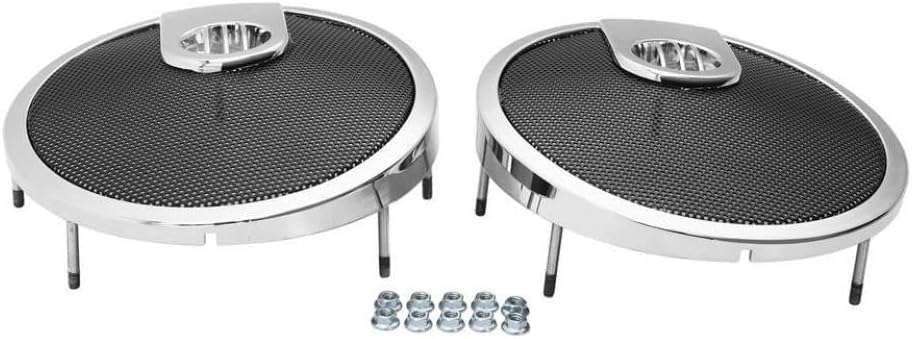 サドルバッグリッドスピーカーグリルは、インディアンチーフテンダークホース2016-2018スプリングフィールド2024ロードマスター