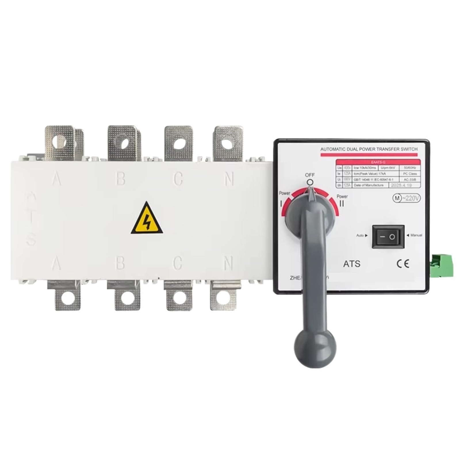Interruptor de transferencia automática for PC 4P 160A AC400V ATS
