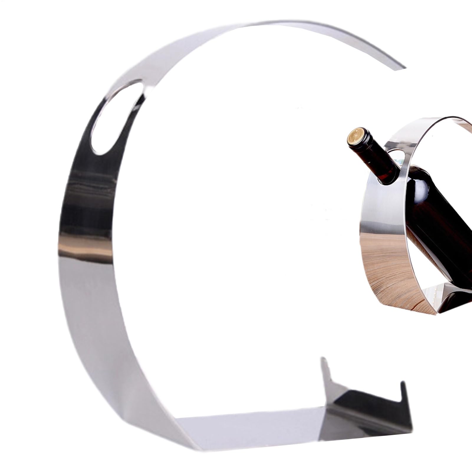 Estantes Para Vino De Sobremesa Soporte Elegante De Acero Inoxidable
