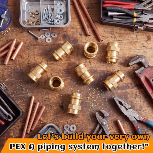 Image of 16 Pack 3 /4 inch Press x 3 /4 inch FIP Brass Press Fittings | Npt Adapter for Residential & Commercial Piping