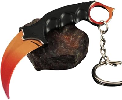 Counter-Strike Fade Karambit Keychain – Mini Tactical replica with Faded Blade keychain – Gaming Collectible, EDC, and Gift for CS:GO Fans