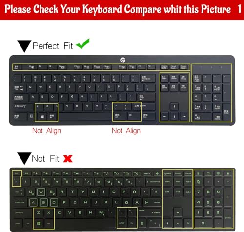 Protector de teclado para HP EliteOne 800 G4 silicona clara miniatura 2