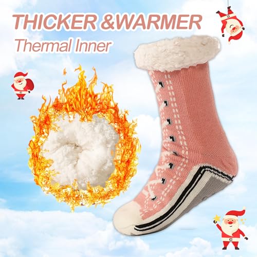 Ultra-Thick Slipper Home Socks Fuzzy Fluffy Winter Warm Soft Thick Non Slip Thermal Home Socks Women2