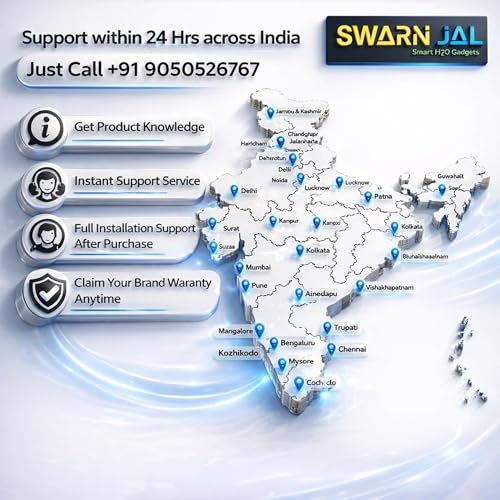 Image of Water Tank Alarm Overflow By Swarn Jal, Water Bell, Loud Human Voice, Brass Sensors with Magnetic Isolation 100% Shock Proof, 1 Year Complete Warranty + 20M Wire