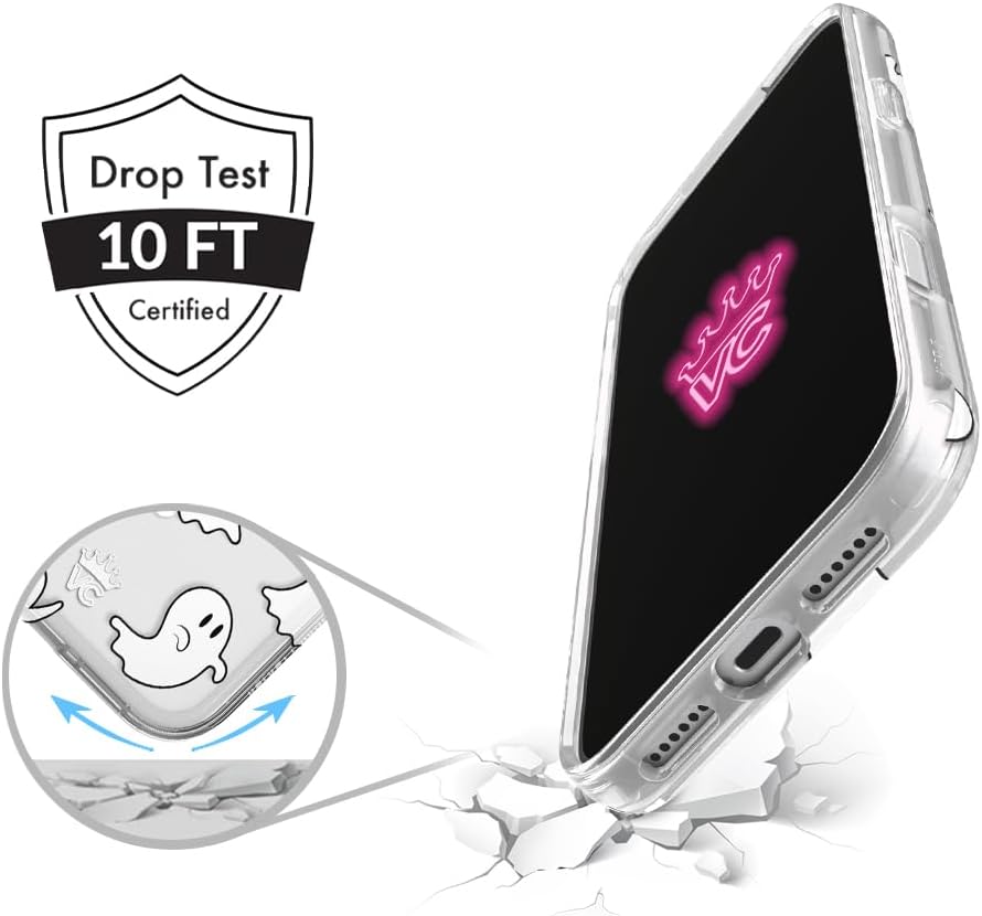  Case for iPhone 17 Air | Compatible with MagSafe | 10ft Drop Tested | Halloween Cases for Women | Ghosts Clear thumbnail
