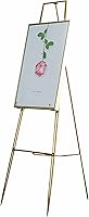 Vista 1 de Strong and durable Golden Studio Easel, Wrought Iron Floor- standing Tripod, Art Easel Stand Tabletop And Floor Easel,Display, Exhibition, Drawing