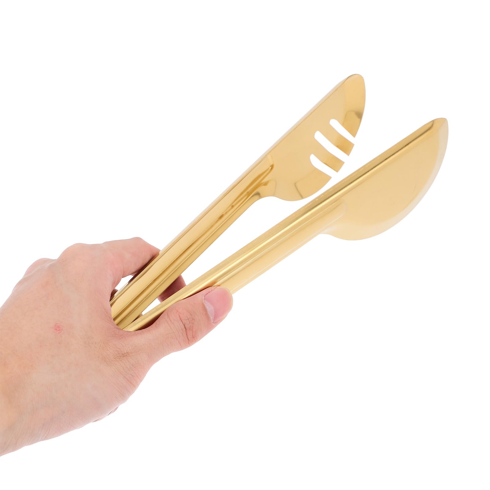 ifundom Edelstahl Multifunktional mit Oberfläche Besteckset in Gold Glatter 11 Stück Modernes Design und Rostfrei und Spülmaschinenfest für Party Dessertshop