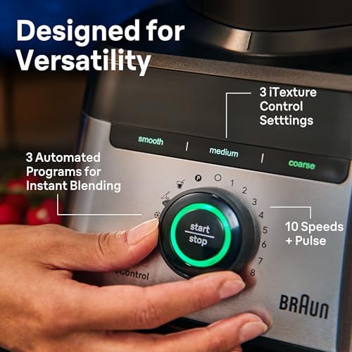 Braun TriForce 1200W Countertop Blender, 10-Speed, 3 Texture Settings - image 4