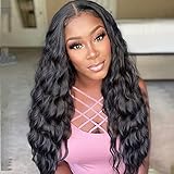 13x3 Loose Curly Lace Front Wig with Baby Hair 180% Density Synthetic Wigs for Black Women Glueless...