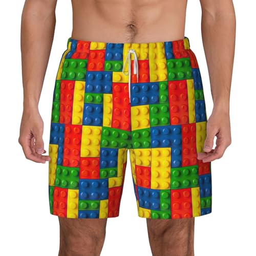 Short de bain homme séchage rapide multicolore pour le surf d'été