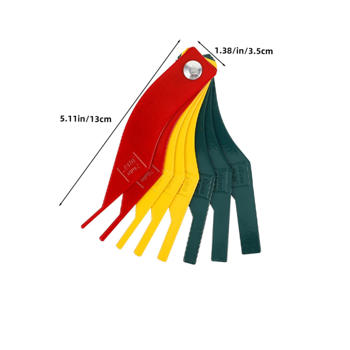 PRETYZOOM 2pcs Steel Brake Pad Thickness Gauge Precision Measurement Tool for Automotive Easy to Use Tester for Accurate Brake Measurements Across Various Car Models